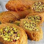 حلويات ابو خالد مبرومه بالفستق